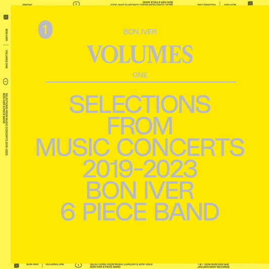 VOLUMES: ONE - Selections From Music Concerts 2019-2023 Bon Iver 6 Piece Band - Bon Iver [VINYL]